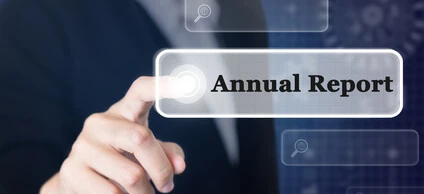 A screenshot of a science-focused annual report with a polished font, showcasing a detailed plan for the upcoming year.