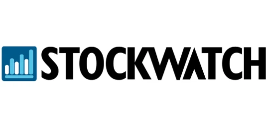 Знімок екрана інтерфейсу додатка STOCKWATCH з реальними даними про акції у режимі реального часу. Будьте в курсі ринкових тенденцій та відстежуйте свої інвестиції з допомогою STOCKWATCH.