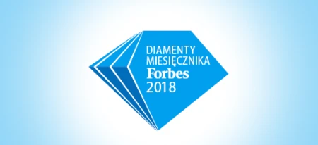 Logo portalu Forbes Media LLC został umieszczony w reklamie DIAMENTY MIESIĘCZNIKA 2018, prezentującej połączenie biznesu, nauki i innowacji.