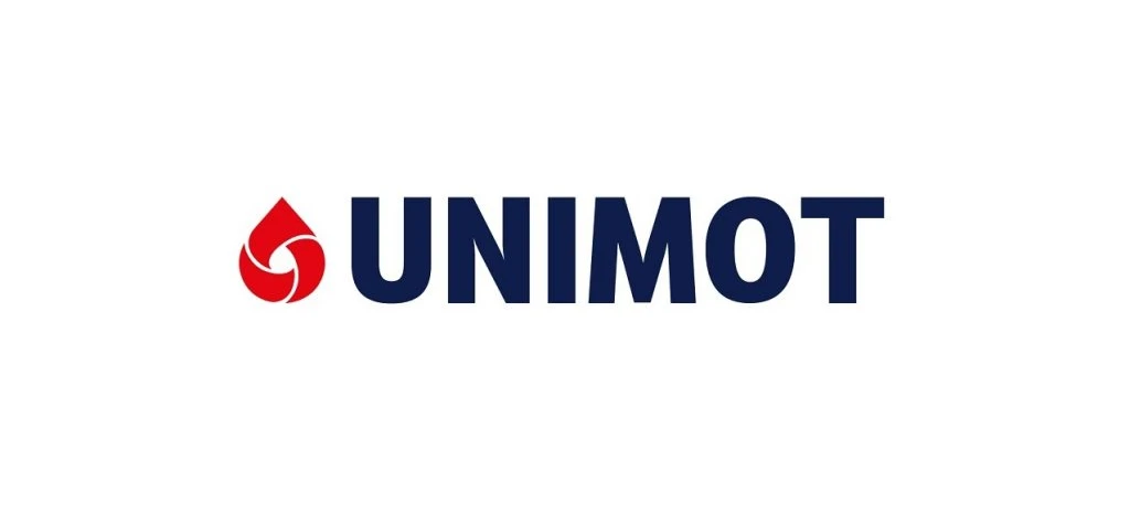 A logo for UNIMOT, representing Nove de Julho University. Bold graphics in black and yellow colors.