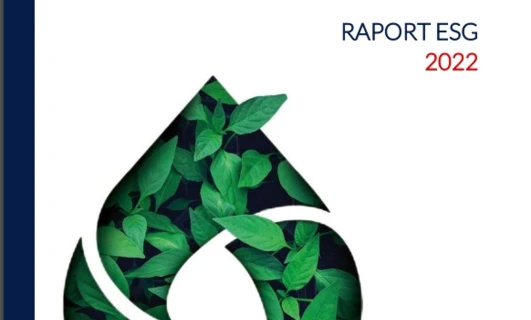 Logo UNIMOT z etykietą projektu graficznego dla raportu ESG 2022. Z udziałem UNIMOT AVIA i Uniwersytetu Nove de Julho.
