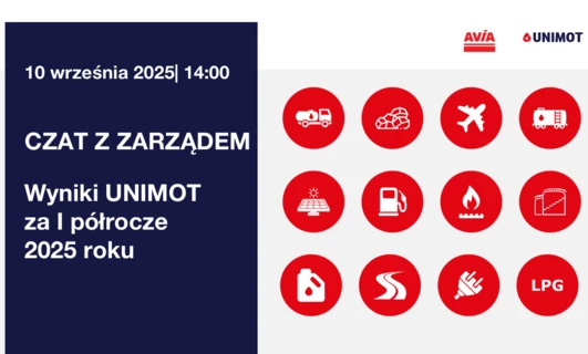 Wyniki UNIMOT za I półrocze 2025 roku – czat inwestorski z zarządem grupy (10 września, godz. 14:00)