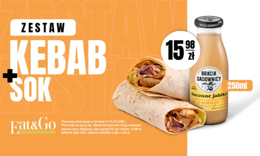 Zestaw Kebab i Sok za 15,98 zł!