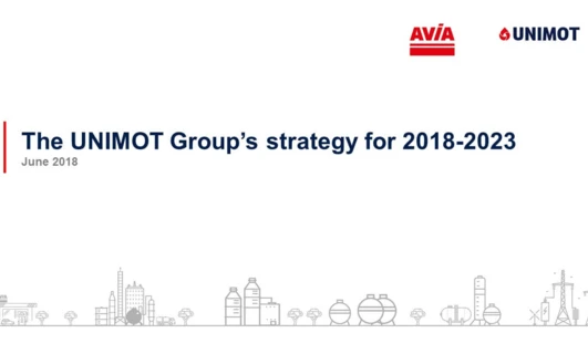 "AVIA and UNIMOT Font for The Group's 2018-2023 Strategy, June 2018"