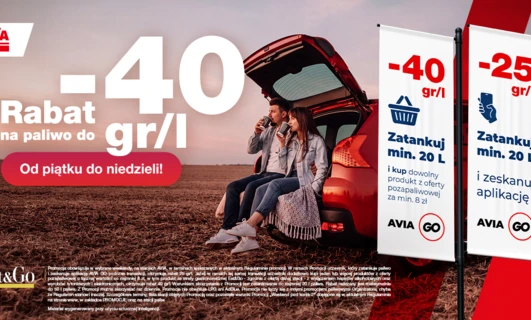 Rabat na paliwo do -40 gr/l od piątku do niedzieli