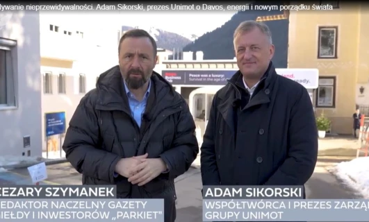 Przewidywanie nieprzewidywalności. Adam Sikorski, prezes Unimot o Davos, energii i nowym porządku świata