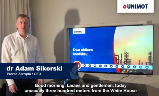Komentarz Adama Sikorskiego, Prezesa Zarządu UNIMOT S.A, dotyczący obecnej sytuacji na rynku paliw.